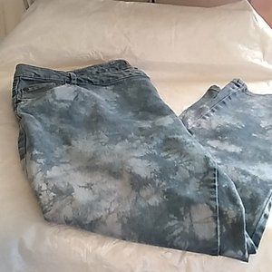 Woman Within Stretch Jeans Splash Detail Women's Size 24W